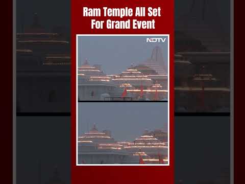 Ayodhya Ram Mandir | Ram Temple Illuminated Ahead Of Its Grand Inauguration In Ayodhya