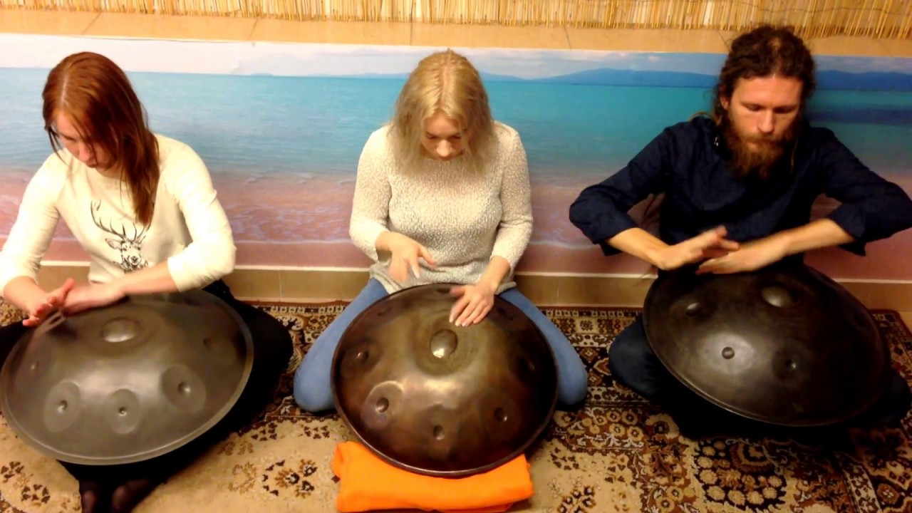 Pasha Aeon & Anna & Alena - Handpan Lesson 3, Handpan_Da Music, HD 2017
