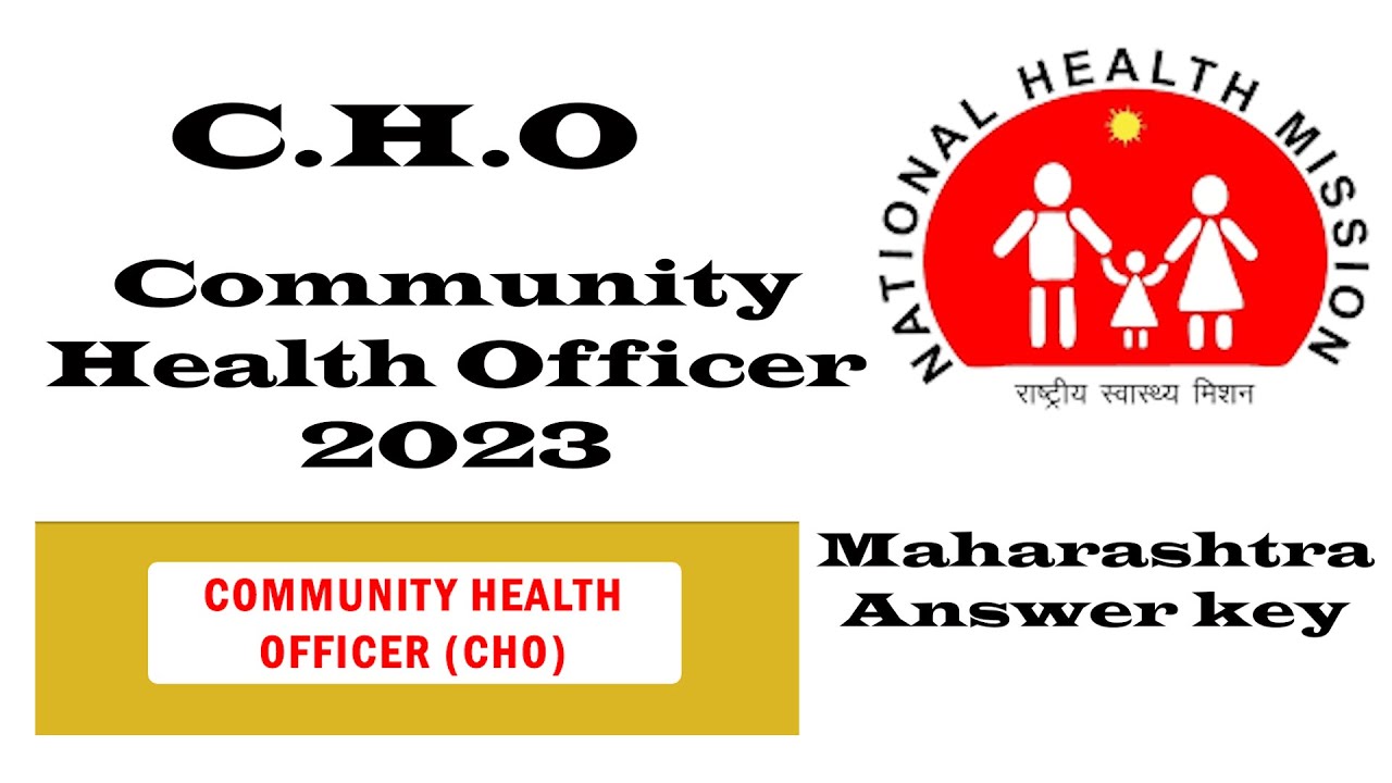 CHO Maharashtra || Community Health Officer || Answer key 2023 || @clinicaltalks