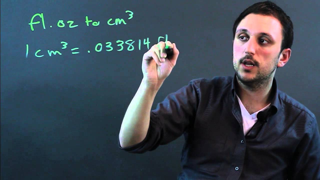 How Many Ounces Of Liquid Per Cubic Centimeter? : Math Conversions