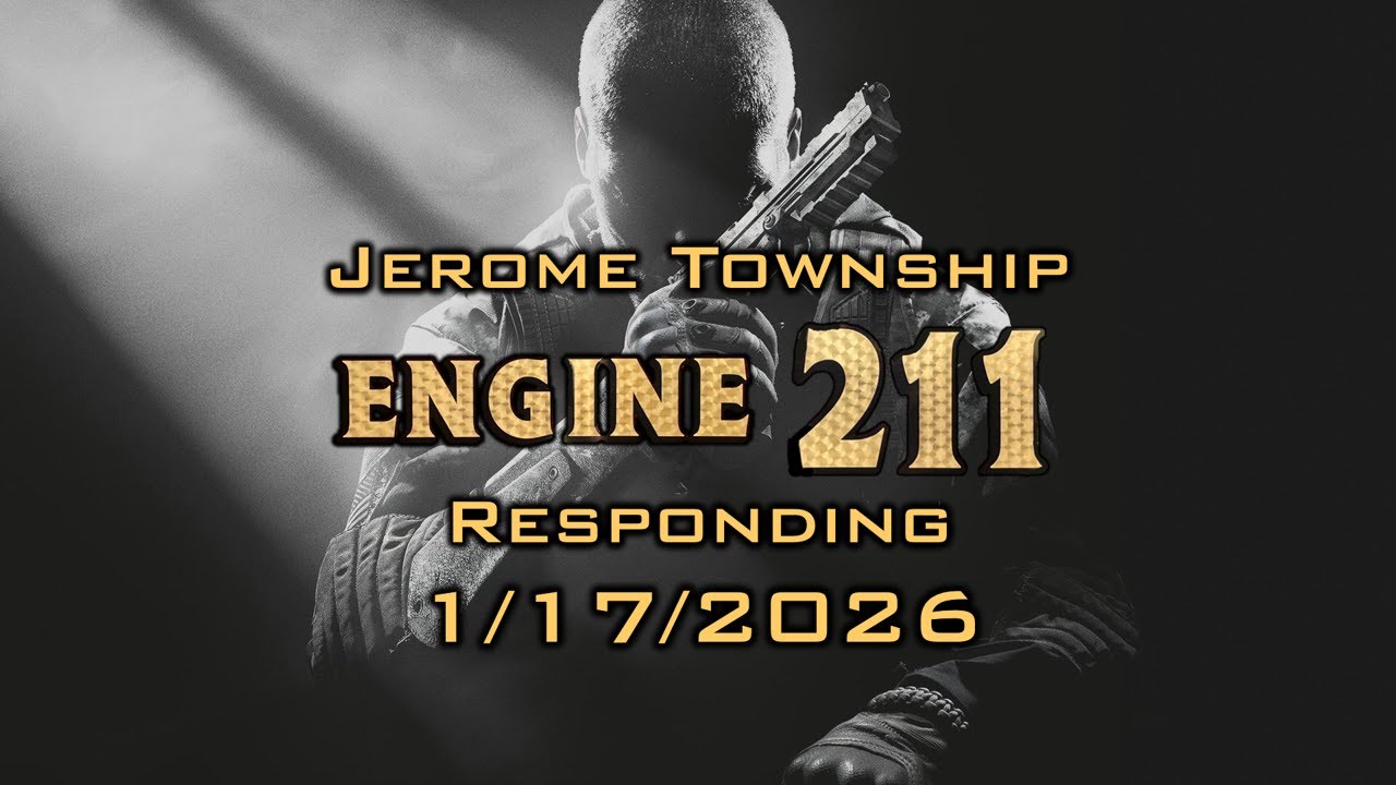 Jerome Township Engine 211 responding (1/17/2026)