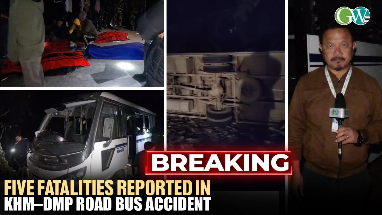 BREAKING: 5 DEAD IN TRAGIC BUS ACCIDENT AT TSIESEMA VILLAGE 10th MILE (KOHIMA-DIMAPUR) ROAD