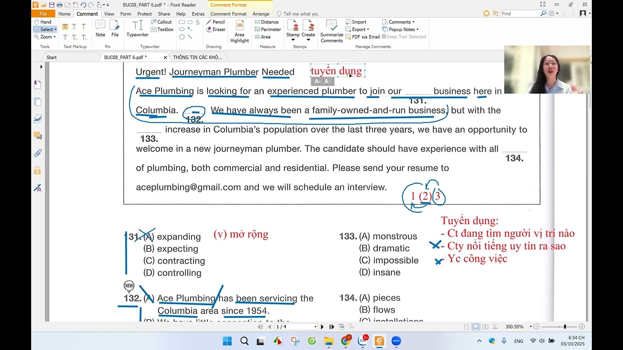 SIÊU CHIẾN THUẬT MAX ĐIỂM PHẦN TOEIC READING PART 6 NĂM 2025 || MS THẮM TOEIC (VIDEO1)