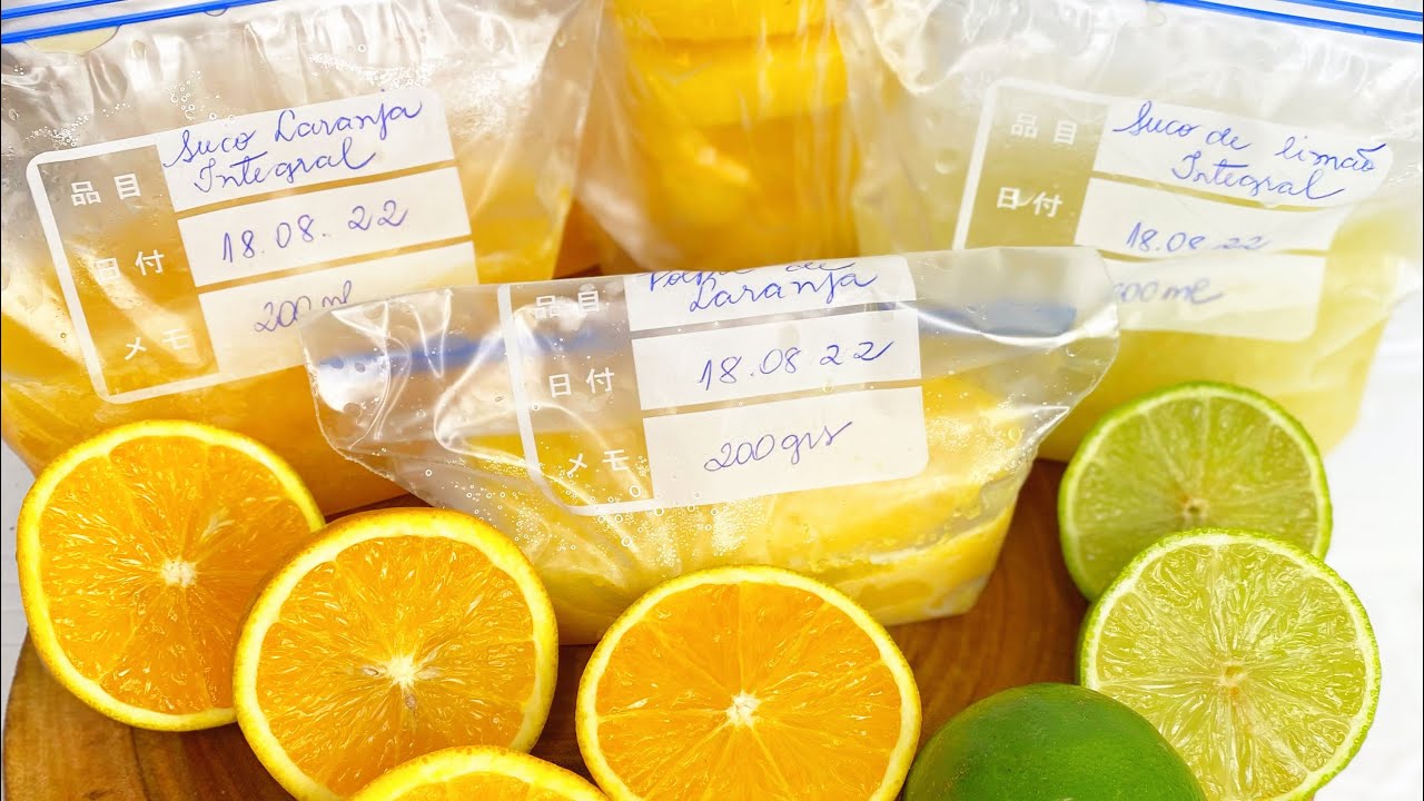 COMO CONGELAR POLPA DE LARANJA E DE LIMÃO - Obrigada de Nadia