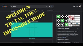 Tic Tac Toe Speedrun