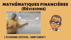 Révision des Mathématiques financières (DUT TC - LE CREUSOT)