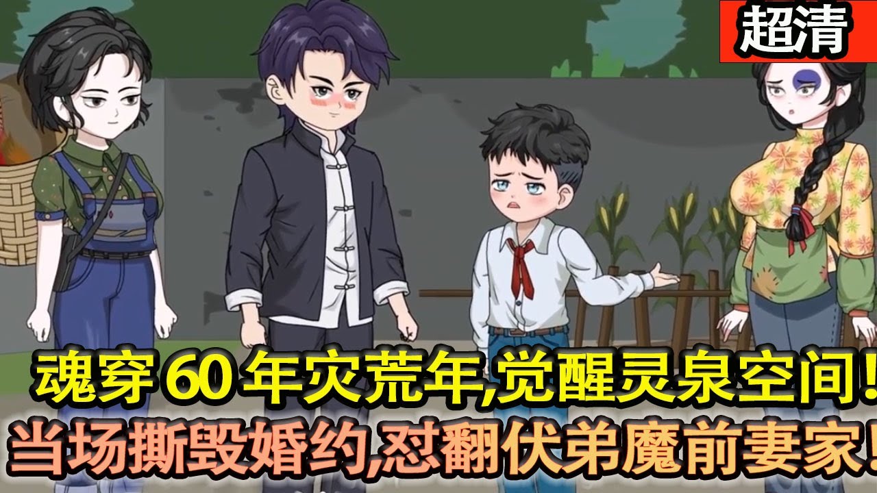 沙雕動畫【李有福魂穿60年災荒年，覺醒靈泉空間！重生娶親前，當場撕毀婚約，懟翻伏弟魔前妻一家！空間囤滿糧，大魚大肉享逍遙！】