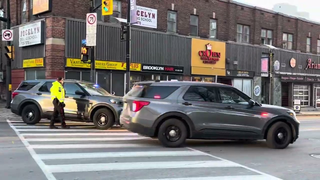 Sweden's royal family's motorcade in Ottawa