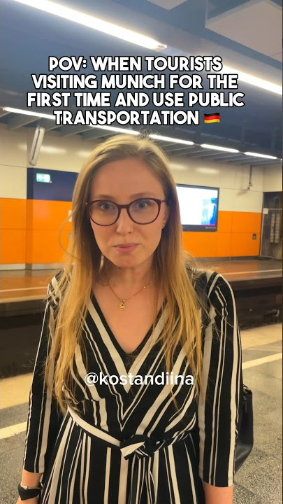 When tourists visit Munich for the first time and use the public transportation 🇩🇪 #germany