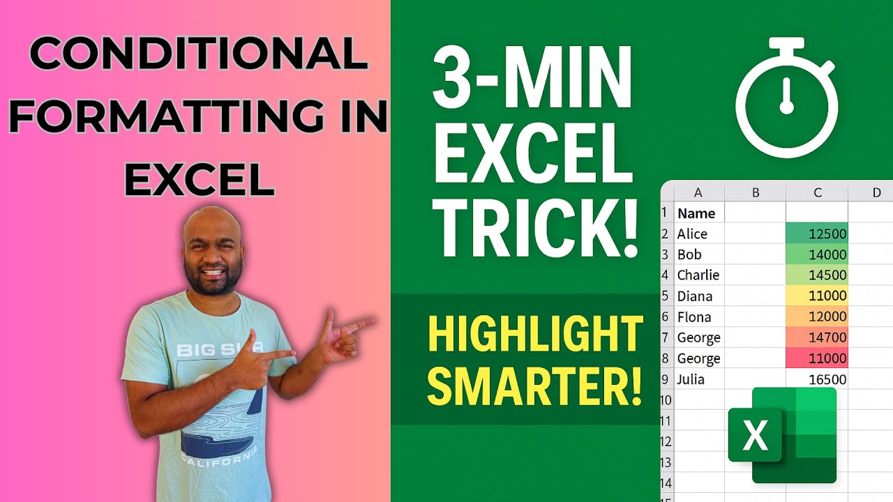 Master Excel Conditional Formatting in 3 Minutes | Beginner Friendly ...