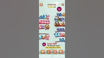 #bird #sort 2 #color #puzzle #level 467 #birdsort #colour #gaming #viral #trending #shorts #solution