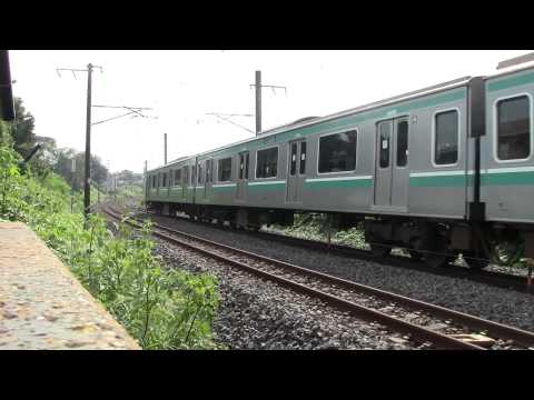 E501系上り普通列車水戸～赤塚間通過－9月30日－