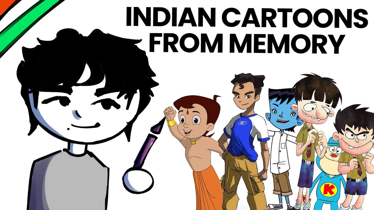 Drawing Indian cartoons from memory
