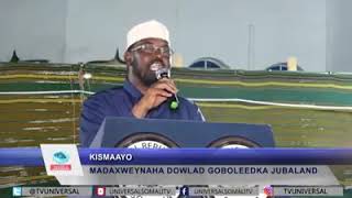 Madaxweyne Axmed Madoobe Wiixii Xumaada Masuuliyadeeda Dowladda Ayaa Qaadaysa
