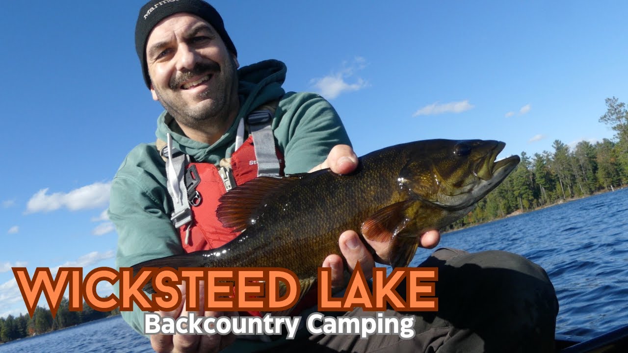 Backcountry Bass Fishing Wicksteed Lake  #solocamping  #canoeing #northernontario  #getoutside #bass