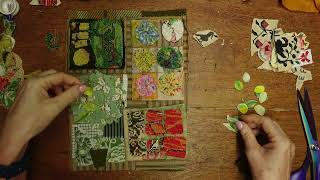 Ep 16 🌿Anthology Slow Stitch Cottage Kitchen Garden | Vintage Textile Background &amp; Garden Beds
