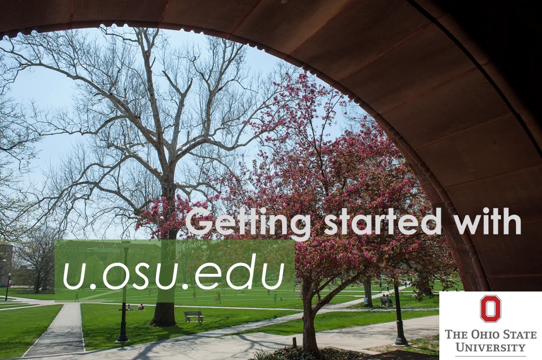 Getting Started with u.osu.edu - YouTube