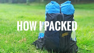 How I Packed My Pack on the Appalachian Trail