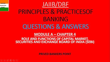 PPB#Q&A#CHAPTER 4#CAPITAL MARKET#SECURITIES AND EXCHANGE BOARD OF INDIA (SEBI)