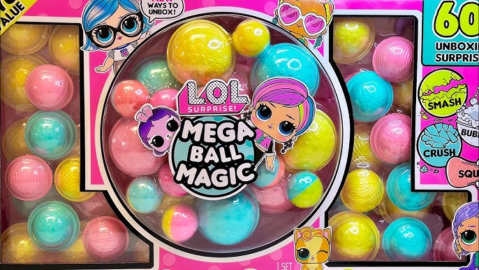 LOL Surprise Mega Ball Magic - 12 Poupées à Collectionner, de 60 Surprises,  4 Expériences de Déballage 