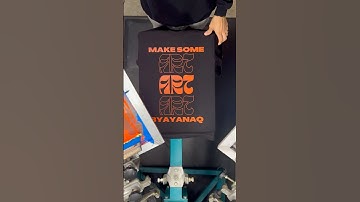 Quick one color screen print #screenprint #printing #screenprinting