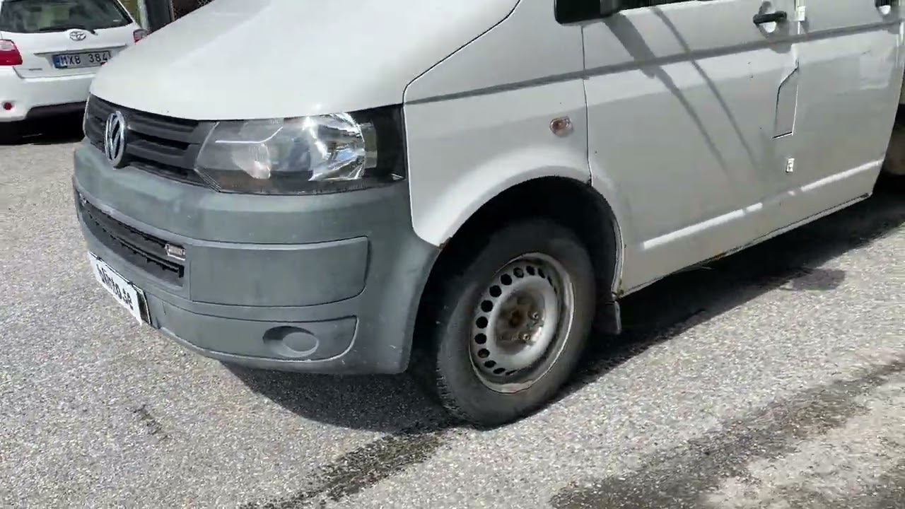 Skåpbil Volkswagen Transporter Dubbelhytt med Serviceskåp