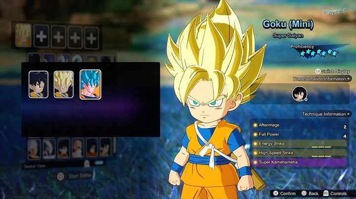 DRAGON BALL: Sparking! ZERO Select Character, Goku (Mini), 2nd Transformation Bug
