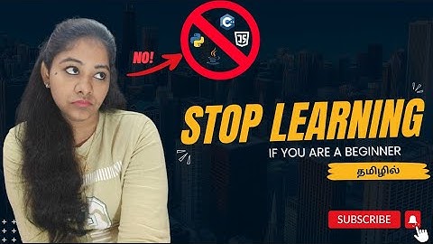 STOP LEARNING These PROGRAMMING LANGUAGES (If you are a BEGINNER)🙅‍♀️😨 | TECH WITH RAMYA