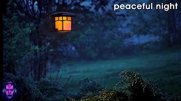 Peaceful Night Music with the Night ambience ♪ Feel the night with a pleasant music ♪ Deep relaxing