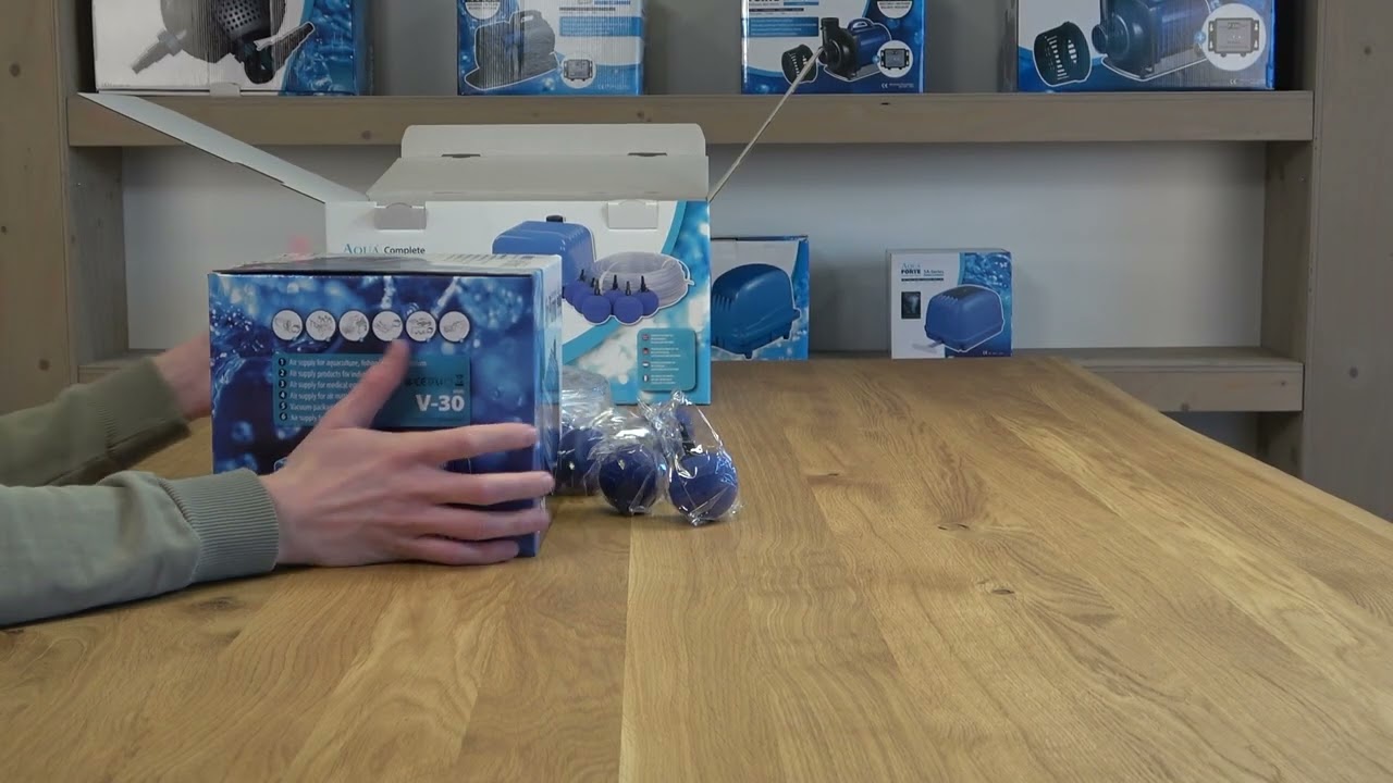 Unboxing AquaForte Airpump Hi-Flow V-series set | V-30