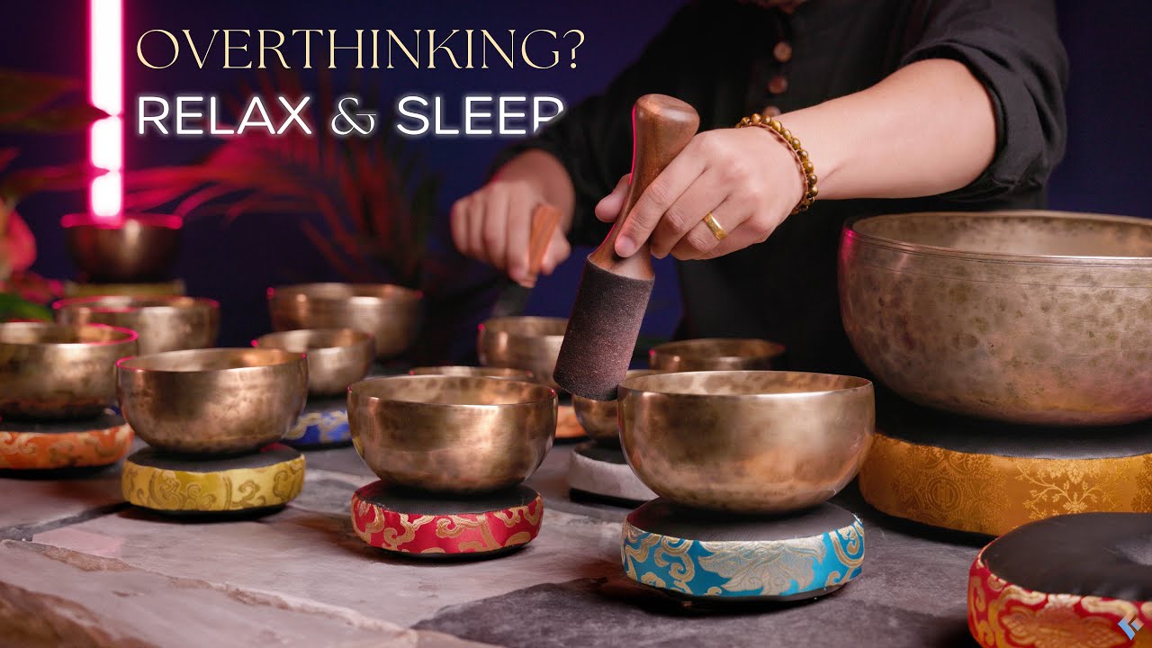 The Best SLEEP Sound Bath | 1 Hour Tibetan Singing Bowls | Healing ...