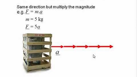 Multiplication of a vector by a scalar