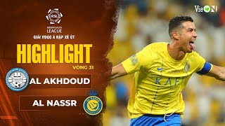 Highlight Al Akhdoud - Al Nassr: Ronaldo dứt điểm đẳng cấp, rực cháy cầu trường, CR7 chạm mốc 53 bàn