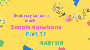 Simple equation and application/set up equation and solve/Set up equation in the following cases