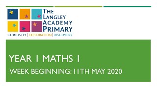 Year One Maths - Week 4  - Lesson One