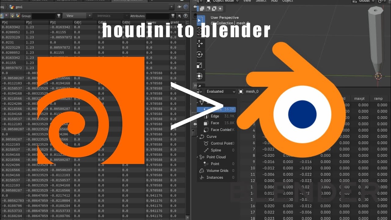 quick tip Houdini to blender workflow - YouTube