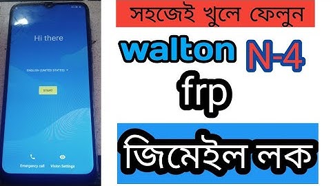 walton N4 frp bypass👌walton primo N4 frp lock 🤠frp lock💯google account remove জিমেইল একাউন্ট রিমুভ
