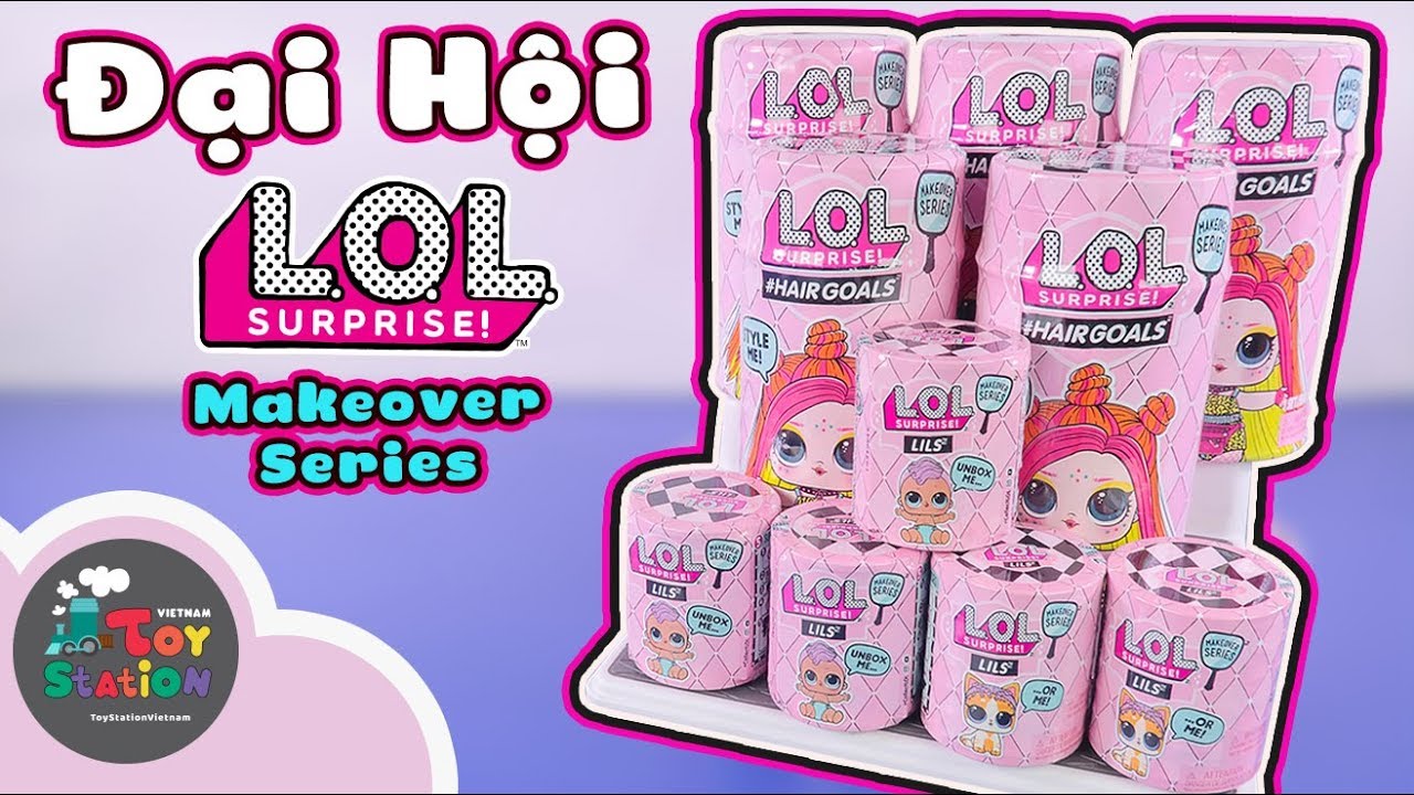 Mở 10 pack L O L Surprise hoành tráng Makeover Series ToyStation 404