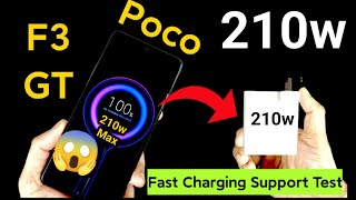 210w Fast Charging Support Test in Poco F3 GT