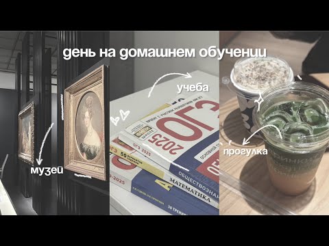 день на домашнем обучении: учеба, прогулка, уход за кожей и тд 🤍📓