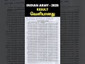 INDIAN ARMY - 2025 RESULT வெளியானது. CHENNAI, TRICHY & COIMBATORE ARO#agnipath #army #armyresult2025