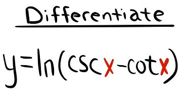 derivative of ln(csc(x)-cot(x))