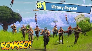 NEW 50 vs 50 GAME MODE GAMEPLAY!!! - FORTNITE BATTLE ROYALE UPDATE