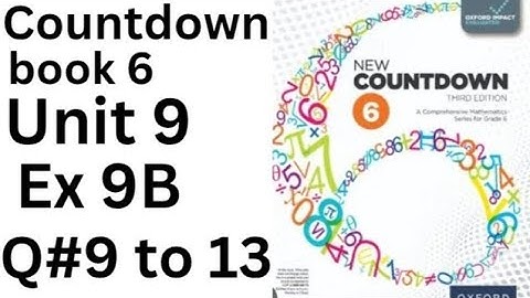 Oxford Countdown Book 6 - Ex 9B  Q#9 to 13Step by Step  Solution @ytacademy198