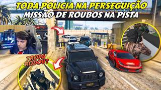 TODA POLICIA NA FUGA! | BK É PROCURADO E MISSÃO DE ROUBOS NA PISTA - BKINHO RP CLIP'S