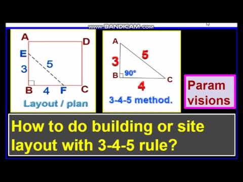 What Is The 3 4 5 Rule In Construction How To Do The Building Layout Using The 3 4 5 Method Youtube