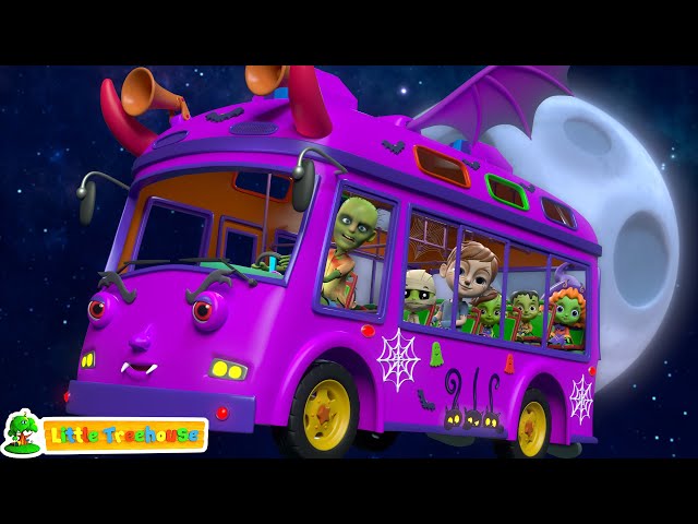 Spooky Bus | Halloween Songs | Spooky Nursery Rhymes | Scary Cartoon Videos | Children's Music class=