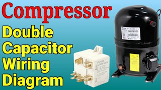 Box type relay wiring diagram - double capacitor connection | Potential Relay