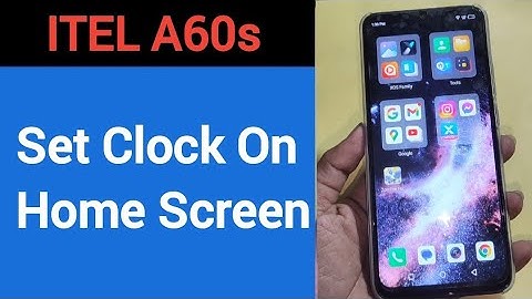 How to set clock on home screen, Itel A60s time set kaise karen