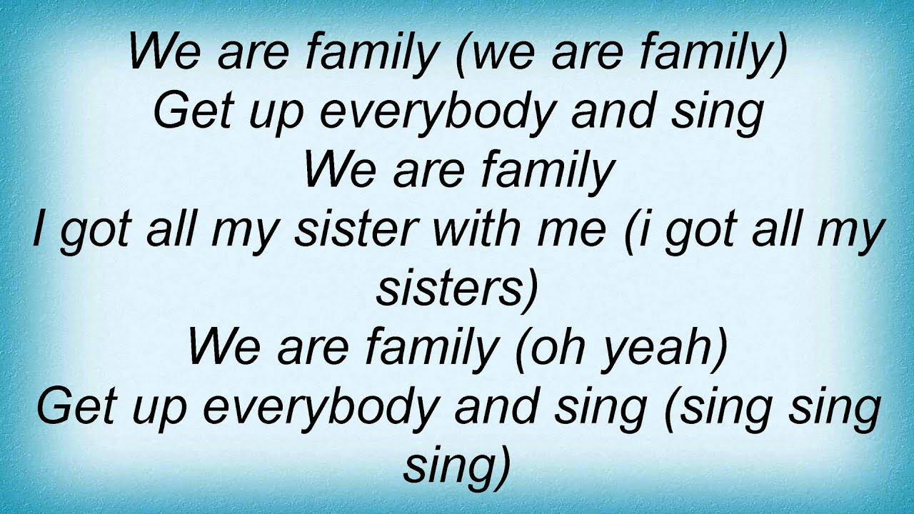 Jordan Pruitt - We Are Family Lyrics - YouTube